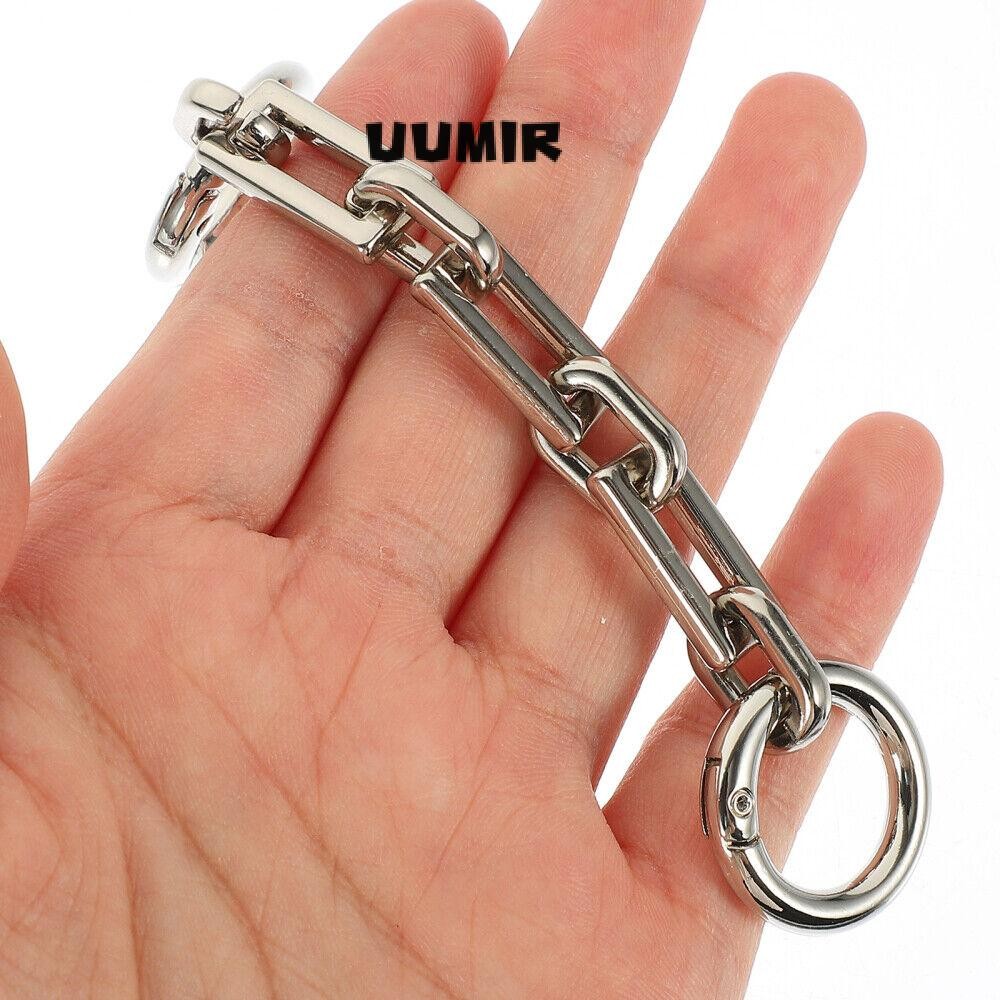 UUMIR 2 ชิ้นกระเป๋าขยายโซ่,วงกลมหัวเข็มขัดโลหะผสมสแควร์หัวเข็มขัด,2/3/4 ตารางสแค
