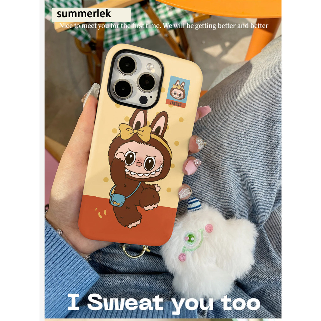 เคสโทรศัพท์ labubu สําหรับ iPhone15ProMax 14Pro 13 XSMAX 8PLUS 2 charco และเคสป๊อปมาร์ทพีซี