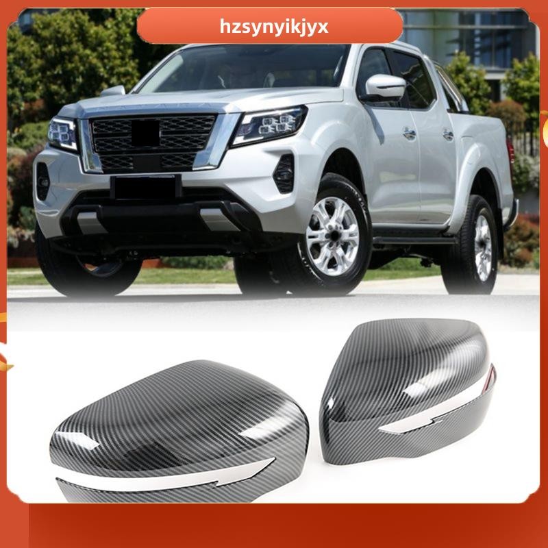 hzsynyikjyx Car ด้านหลังดูกระจกฝาครอบกระจกมองข้างสําหรับ Nissan Navara NP300 2019 2020 2021 2022