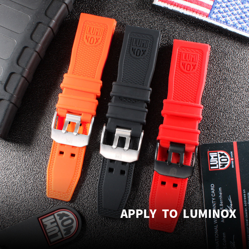 นำไปใช้กับสายนาฬิกายาง LUMINOX 24mm สำหรับ3501 3801 3251 Series