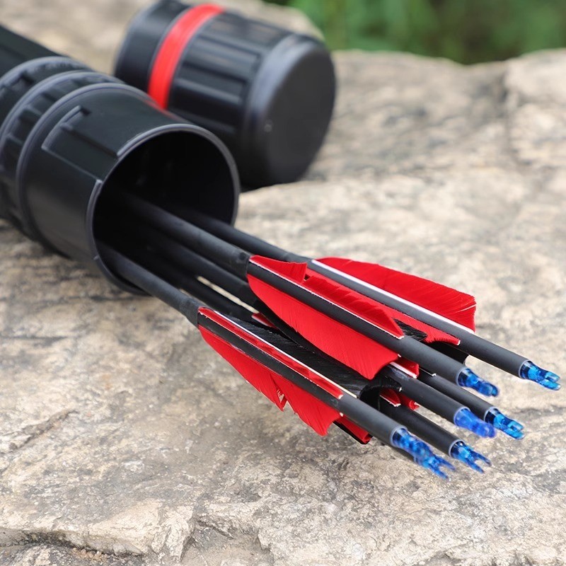 ♚-♚Plastic Quiver Back-Style Retractable Quiver Archery Accessories