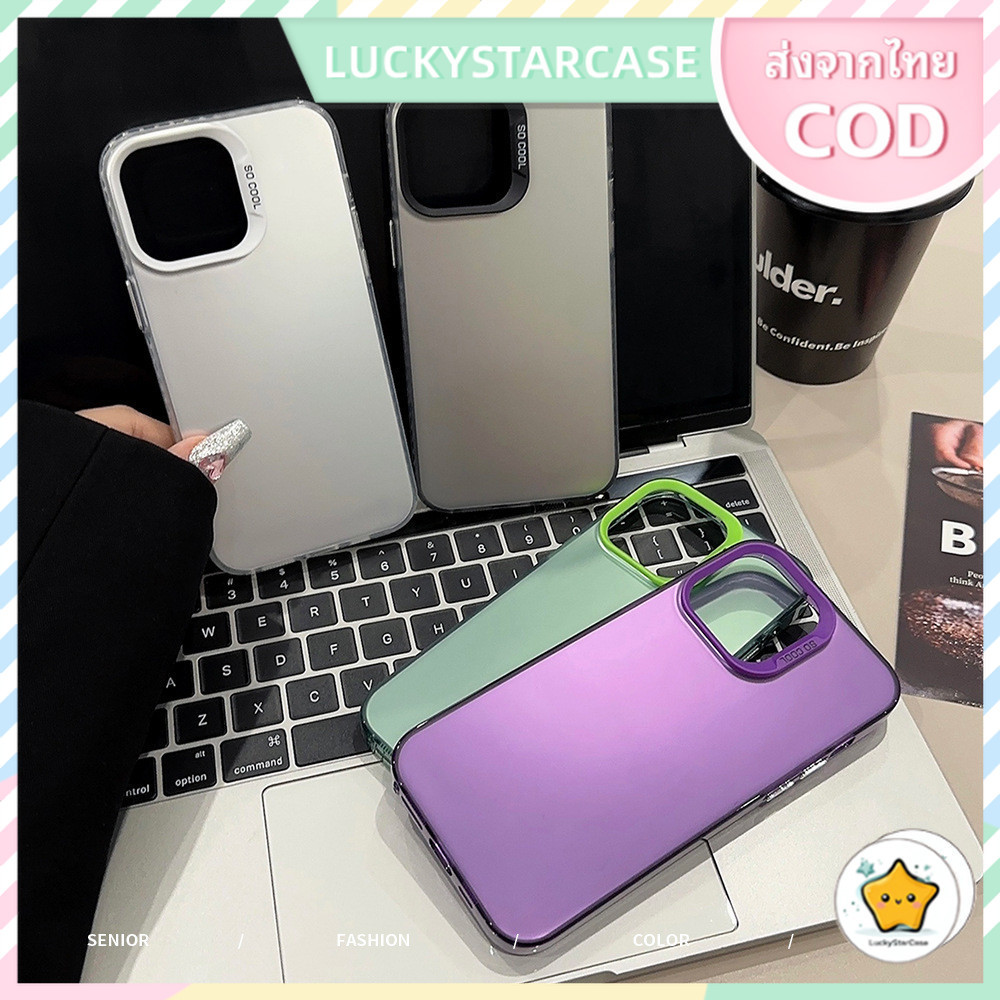 เคสโทรศัพท์ เคสไอโฟน11 For iPhone 11 12 13 14 15 Pro Max XR X XS 7 8 Plus SE เคส เคซิลิโคนุ่มสสีเงินเคส กันกระแทก Case