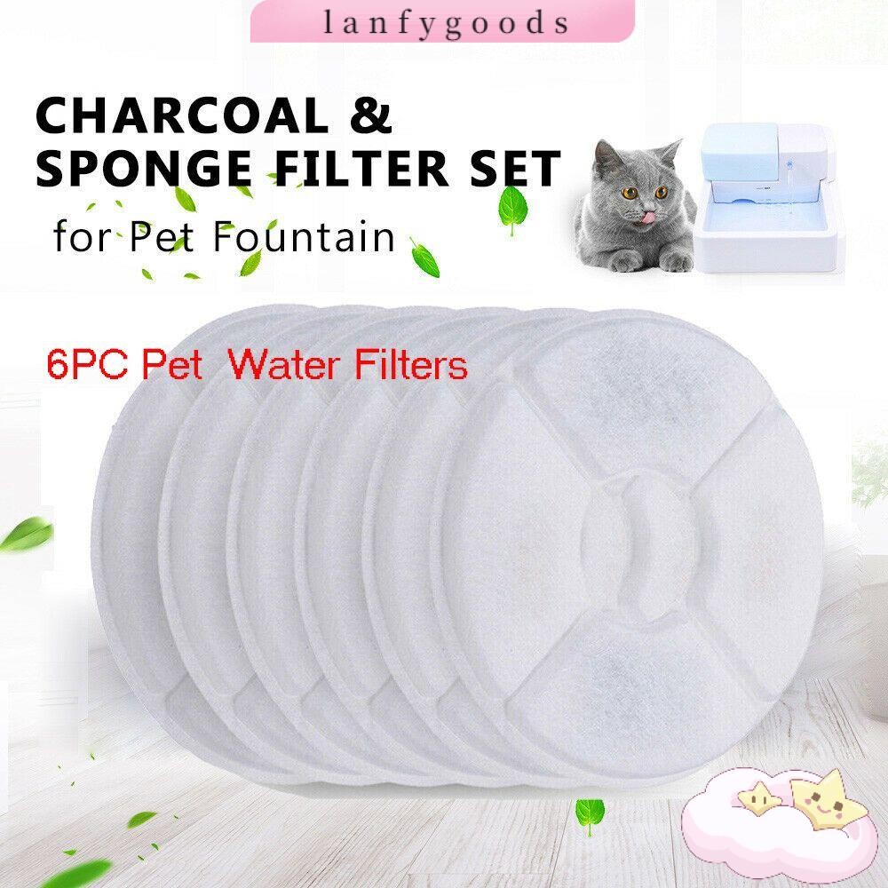 Lanfy Fountain Replacement Filter Fit Flower Catit Dog Water