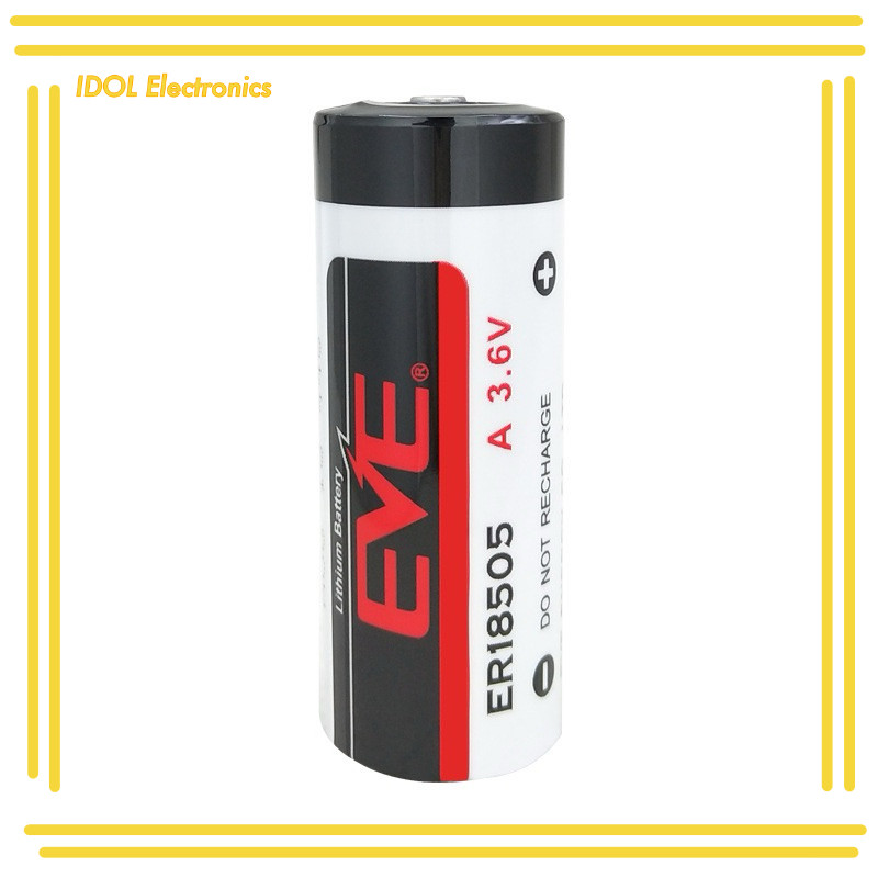 ราคาถูก! ER18505 A แบตเตอรี่ลิเธียม ยี่ห้อ EVE 3.6V  4.0Ah 18505 er eve มีสาย ขาลงปริ้น สินค้ามีพร้อ