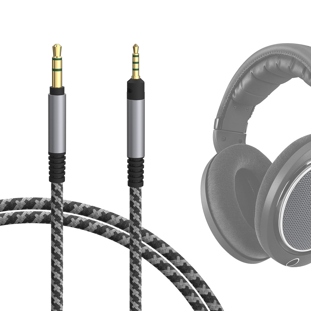 สายสัญญาณเสียง Geekria เข้ากันได้กับ Sennheiser HD620S, HD599SE, HD599, HD598, HD598SE, HD560S, HD59