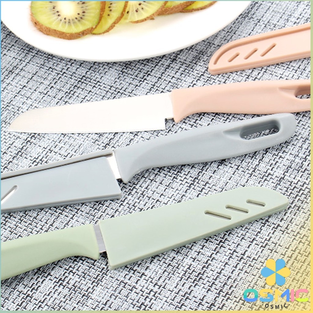 MIC มีด มีดปอกผลไม้ มีดเล็ก มีสแตนเลส มีดหั่น มีดทำครัว มีดพกพา มีดหลากสี Fruit Knife