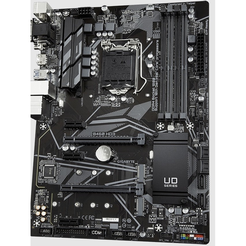 Gigabyte B460 HD3 1200พินเมนบอร์ดสนับสนุน i5 10600i7 10700i9 10900kfcpu