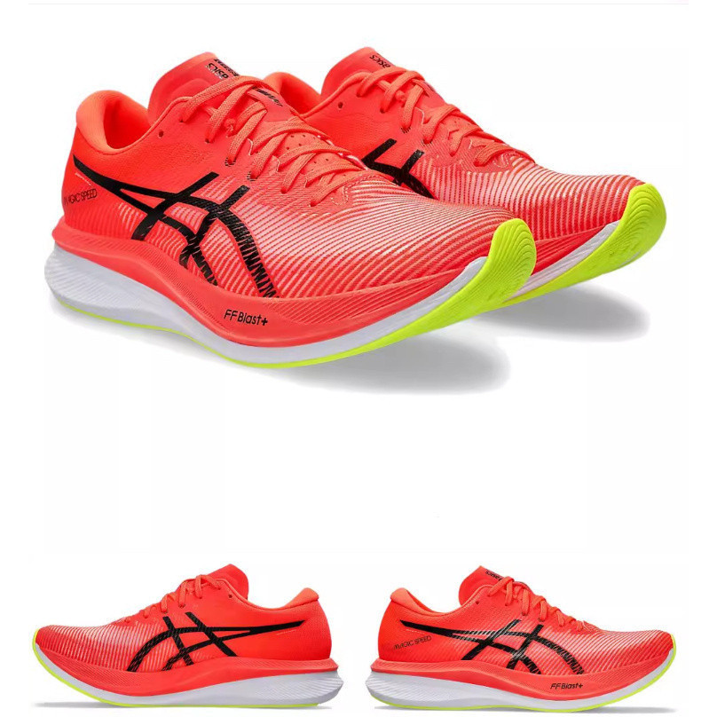 Asics Magic SPEED 3 FF Blast PLUS สไตล์ใหม่2024ผู้ชายผู้หญิง Anti-Skid LOW Wear Resistance Shoes