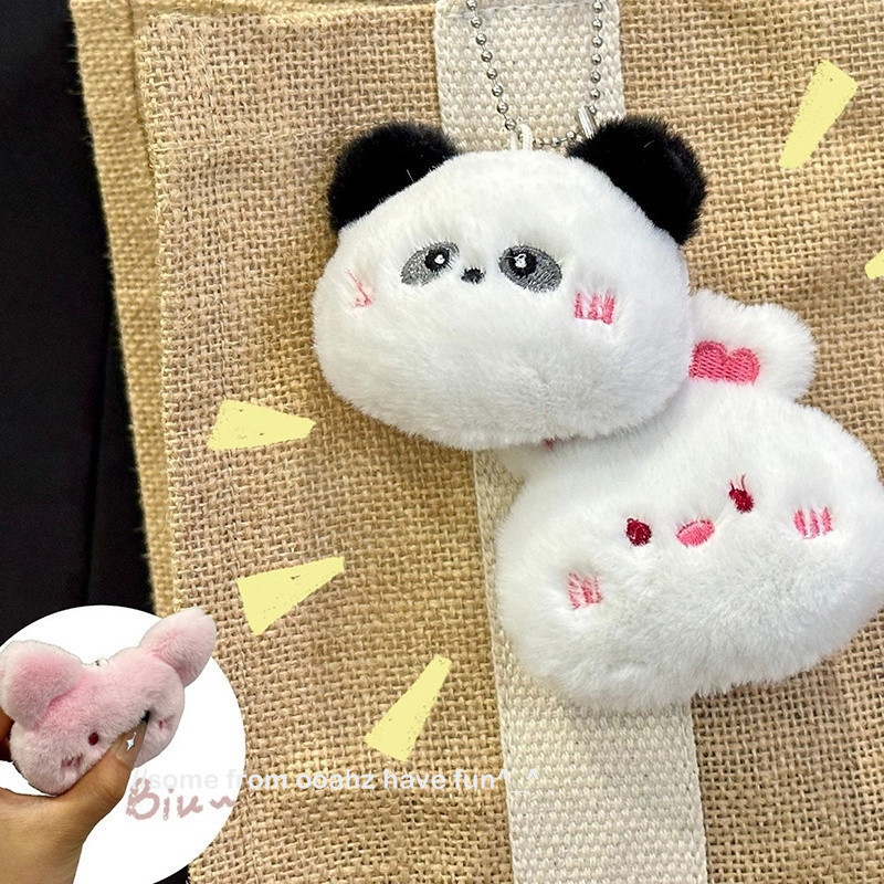 💖ในไทย💖พวงกุญแจ จี้ตุ๊กตาการ์ตูนสัตว์ กระต่าย น่ารัก นิ่ม