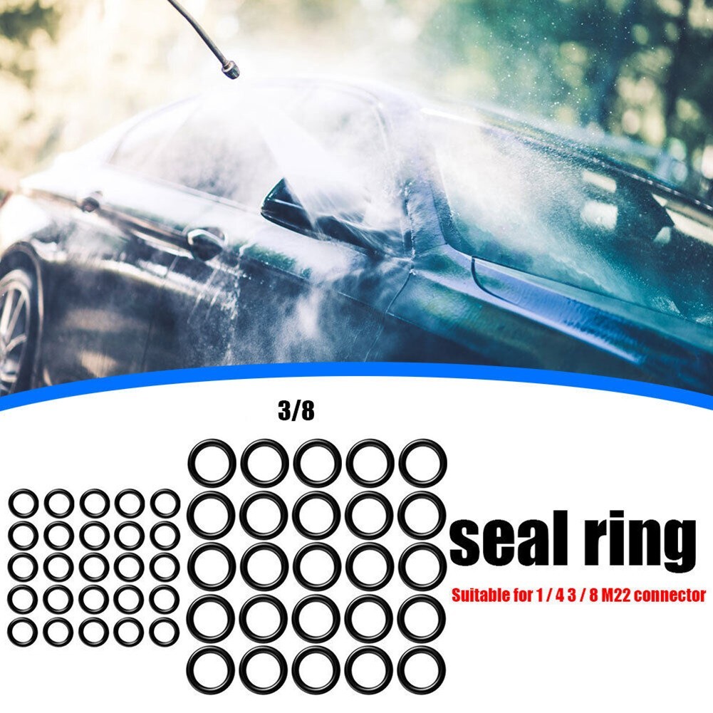 [ROLADYTH] 50 เครื่องซักผ้าความดัน O แหวนท่อชุดสําหรับ 1/4\" 3/8\"" M22 Quick Connect Coupler"