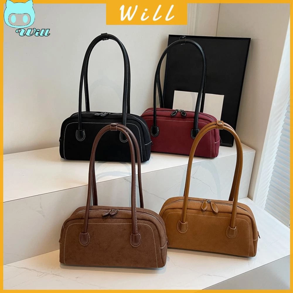 กระเป๋าถือผู้หญิงทรงโท้ทสไตล์เรโทร าหนังกลับ PU สีพื้น ขนาดใหญ่ ใส่ของจุใจ กระเป๋าแฟชั่นสำหรับช้อปปิ้ง เดินทาง และใช้งานทุกวัน
