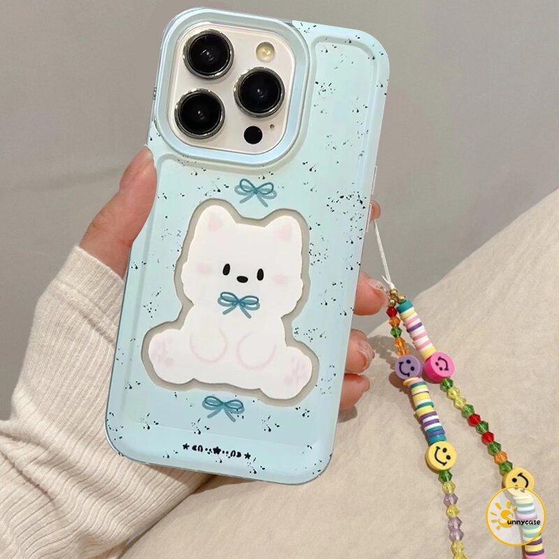 เคสนิ่มใสรูปลูกสุนัขน่ารัก เข้ากันได้กับ Samsung A05s A55 A06 A15 A14 A05 A12 A54 A34 A24 A23 A52 M12 A03s A50 A53 A50s