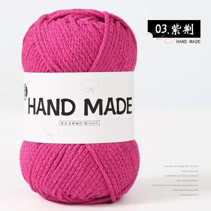 100g ไหมพรม ไหมพรมกลวง สำหรับมือใหม่ หัดถัก ราคาถูก รูปที่ 8