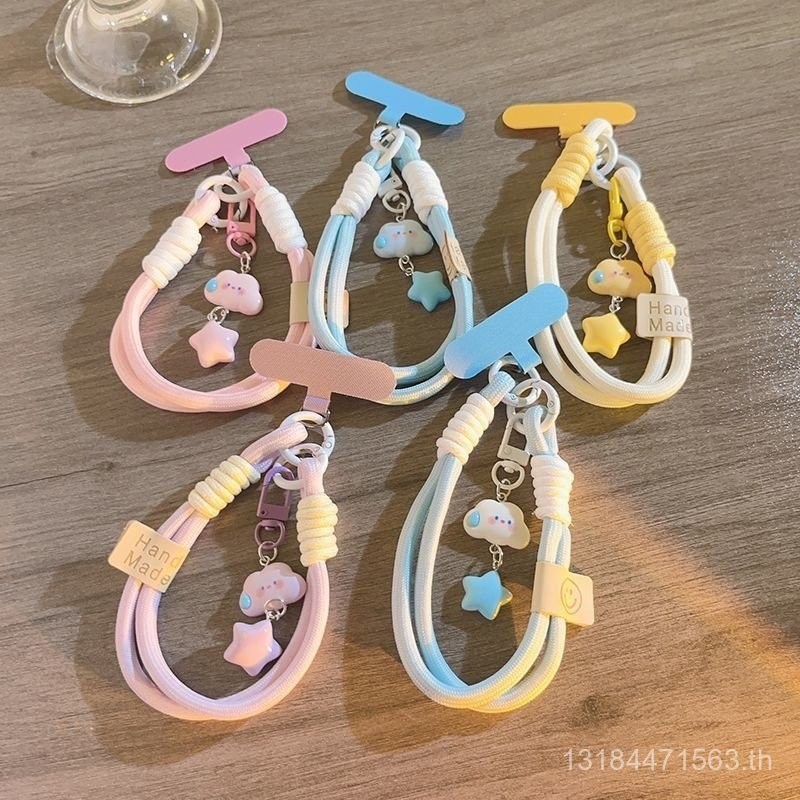 INS ไร้คำพูดเมฆดาวเคสโทรศัพท์สายคล้องสายคล้องสายคล้องมือถือแบบสั้นสายคล้องกล้องพวงกุญแจใช้ได้ทั่วไป