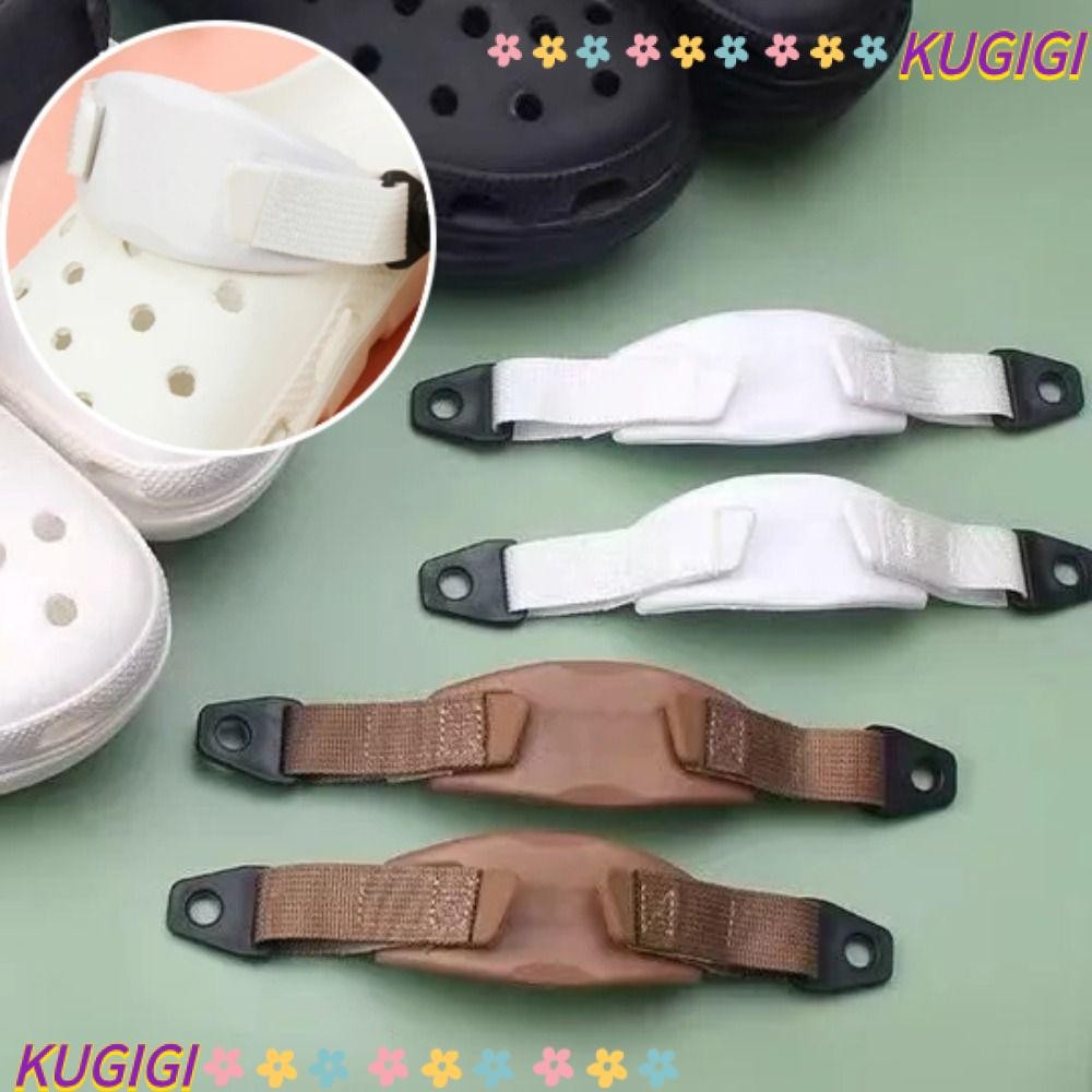 Kugigi รองเท้าแตะชายหาดรองเท้าแตะ, DIY รองเท้ารูปรับได้สายรัดด้านหลัง,รองเท้าแตะ EVA ทนทานลูกไม้ที่ถอดออกได้สําหรับรองเท้า Croc