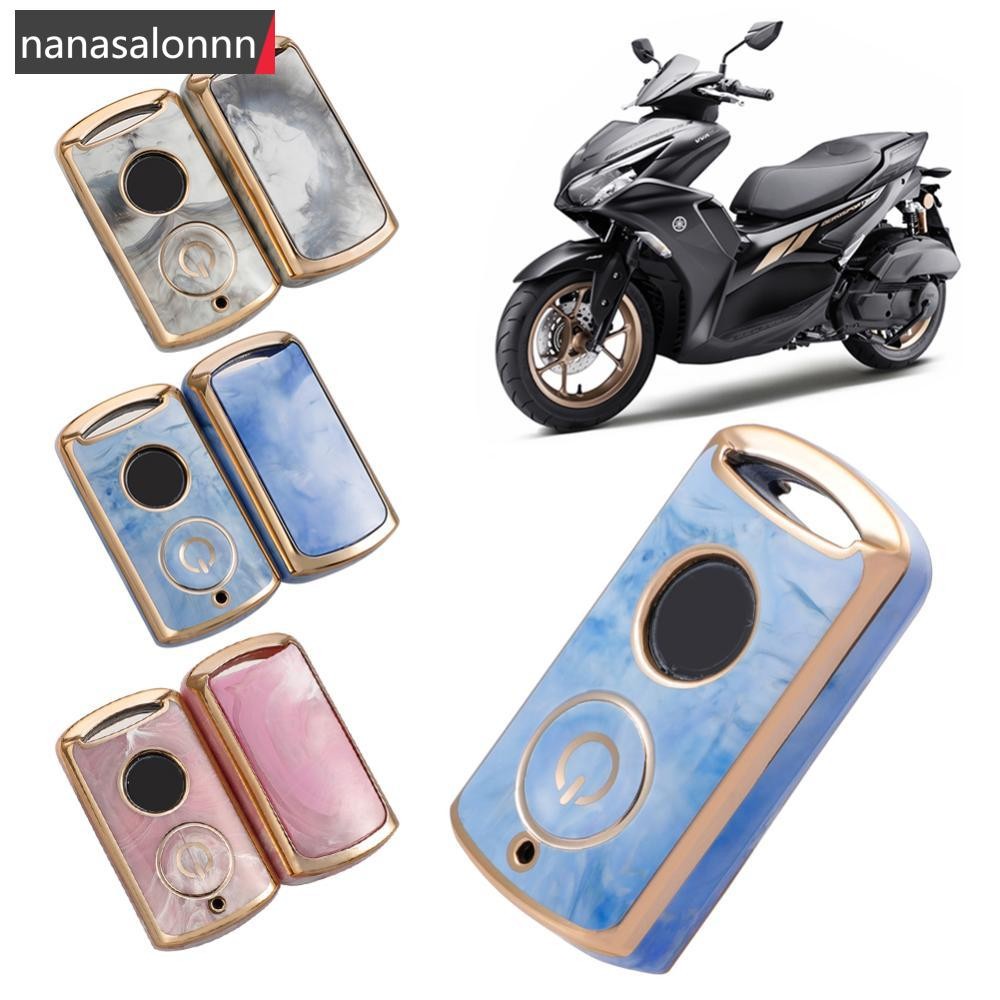 Nanasn| 1 PC ฝาครอบกุญแจรถจักรยานยนต์อุปกรณ์เสริมอัตโนมัติสําหรับ Yamaha Nmax 2021/2022 NVX NVX155 XMAX300 QBIX AEROX JAUNS 2018 2019 D4I9