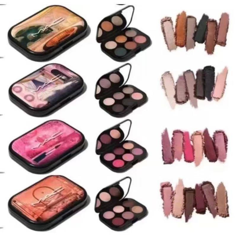 2026 สินค้าใหม่ MAC/Charm Ke Summer สินค้าใหม่ Limited Future Fantasy Series 6 Color Eyeshadow Palette Earth Future frame