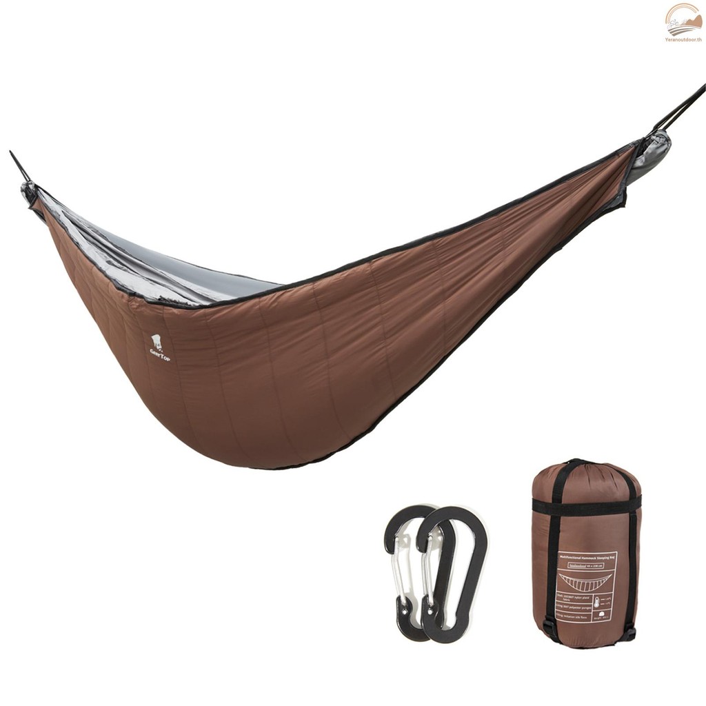 Geertop สภาพอากาศ Warm ภายใต้แบบพกพา Underquilt ฤดูหนาวสภาพอากาศเย็น Warm ภายใต้ผ้านวม Hammock Under