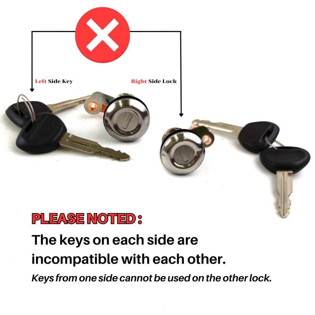 กุญแจประตู ซ้าย+ขวา สำหรับ Datsun 620 ปี 1972-1979 (คู่) ดัสสัน กุญแจรถ กุญแจประตูรถยนต์ คุณภาพดี - รูปที่ 2