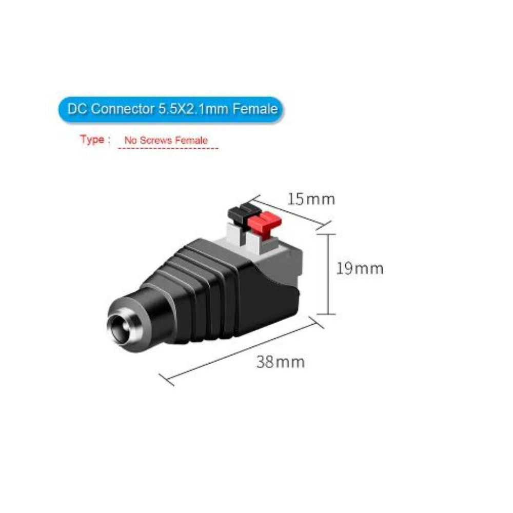 DC Power Jack DCแจ็คดีซี แจ็คกล้องวงจรปิด แจ๊คตัวเมีย แจ๊คตัวผู้ แบบขัน / แบบกด / แบบสาย