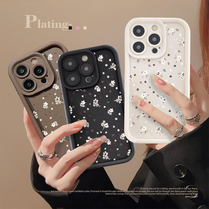 ดอกไม้สีขาวสดสําหรับvivo 1609 1601 1723 1726 1727 1724 1801 1806 1818 1819 V11i V15 V15Pro V21 V23 V2130 V25 V25E V29 V5 V5 V9 V5Sเคสโทรศัพท์ดอกไม้ฤดูใบไม้ร่วงแฟชั่น