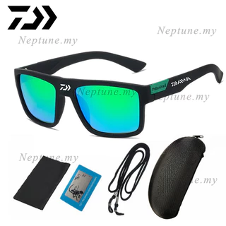 DAIWA แว่นตากันแดด เลนส์โพลาไรซ์ ป้องกันรังสียูวี uv400 สไตล์คลาสสิก สําหรับผู้ชาย เหมาะกับการขับขี่ ตั้งแคมป์ เดินป่า ตกปลา