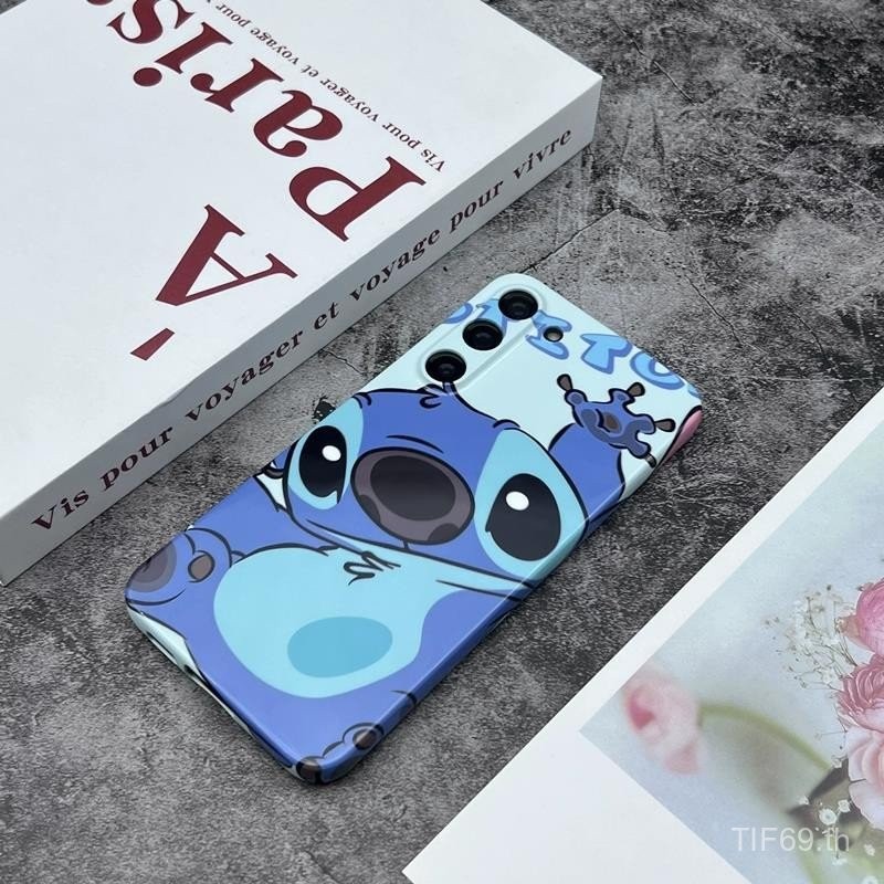 เคสโทรศัพท์ Samsung Happy Styzy สีน้ำเงินเข้ากันได้กับ A12/M12 A55 S23 A11เคสโทรศัพท์ A54 5G A11 A13 4G A04 S24 ultra เคสแข็งป้องกัน a534g/5G S23 PLUS เคส7rjp