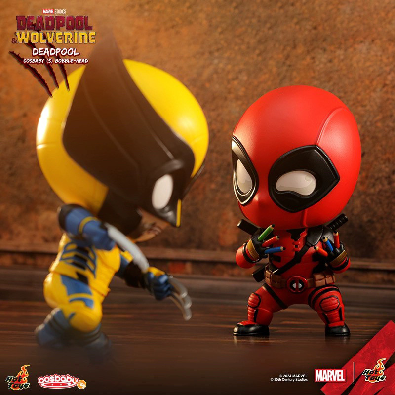 ของแท้ HotToys Marvel Deadpool และ Wolverine Series Unboxing ยืนยันรุ่น Mystery Box ภาพยนตร์อินเทรนด์ Merchanting รูป Deadpool 3COSbaby คอลเลกชันเครื่องประดับ