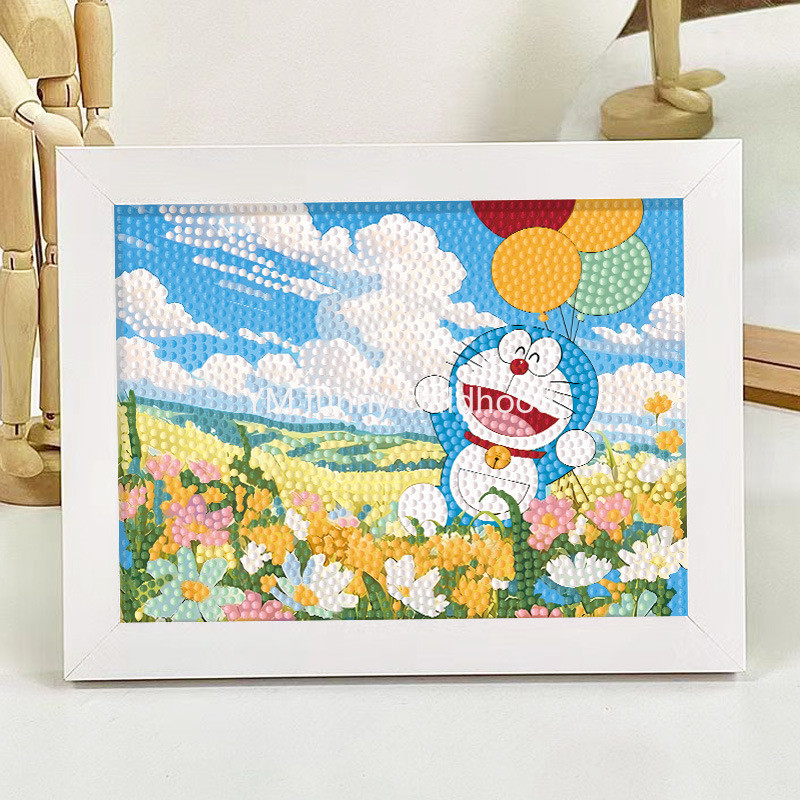 23x18 ซม.PANDA เด็กเพชรจิตรกรรมชุด Doraemon รูปที่ 8
