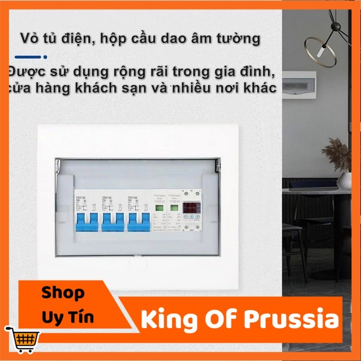 [HCM] - ฝาครอบตู้ไฟฟ้าติดผนัง TTE พร้อมกล่องควบคุมสวิตช์อากาศพลาสติกแบบพกพาสล็อต 2-44 - King Of Prus