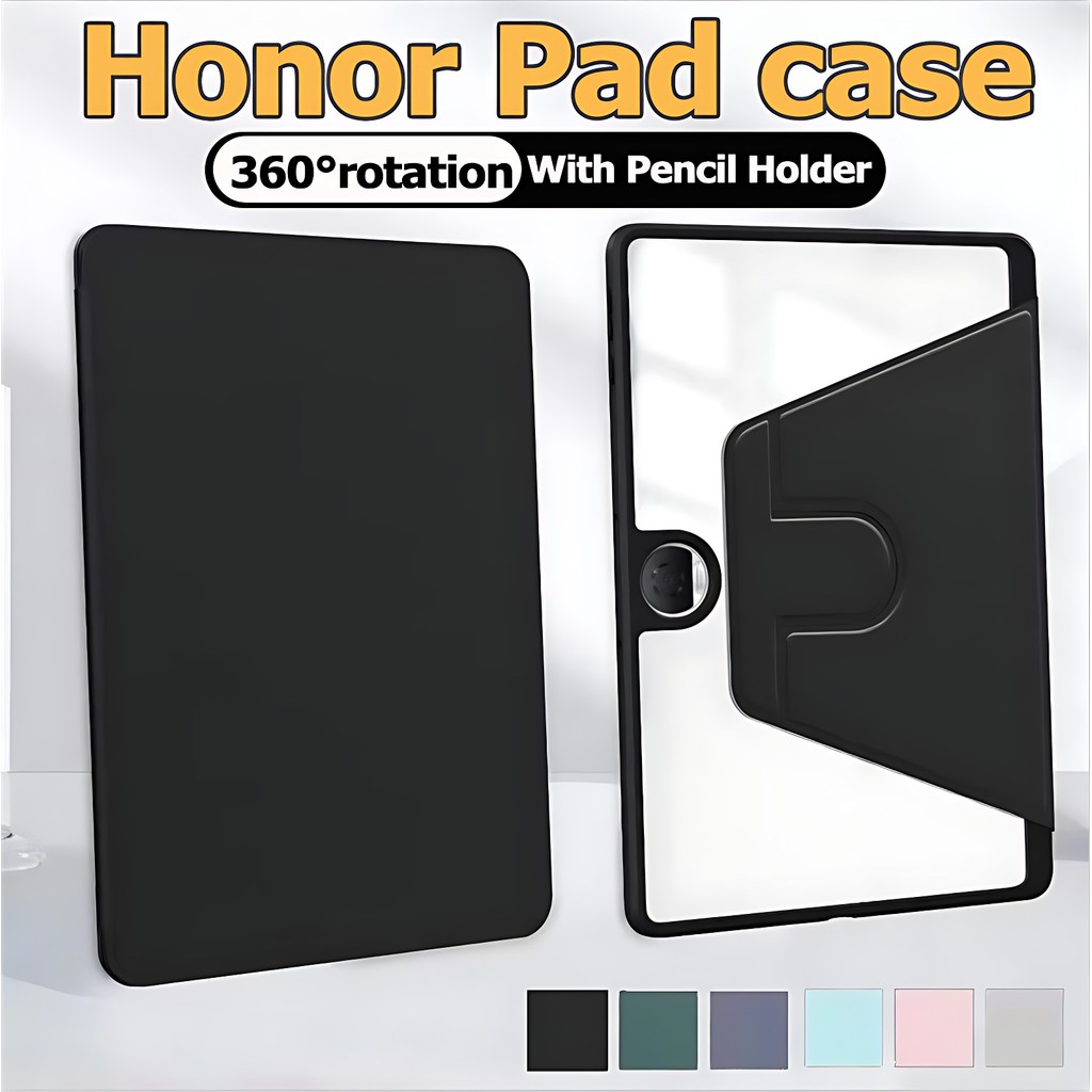 เคส Honor หมุนได้ 360° เคสแท็บเล็ตหนัง TPU สําหรับ Honor Pad 9 /ออเนอร์ แพด 8 /Honor Pad V8pro /ออเน