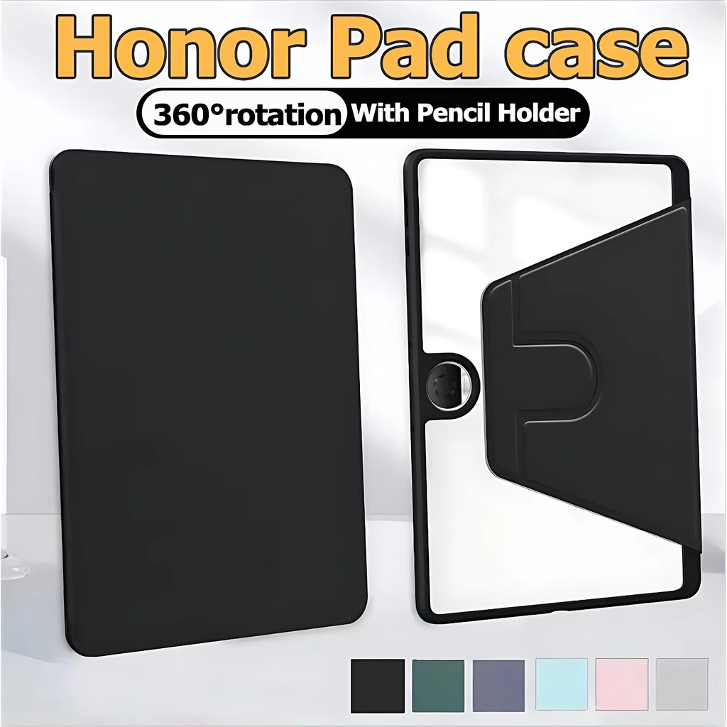 เคส หมุนได้ 360° เคสแท็บเล็ตหนัง TPU สําหรับ Pad 9 /ออเนอร์ แพด 8 /Honor Pad10 /honor padX7 /Pad X8A X9A เคสฝาพับ Honor