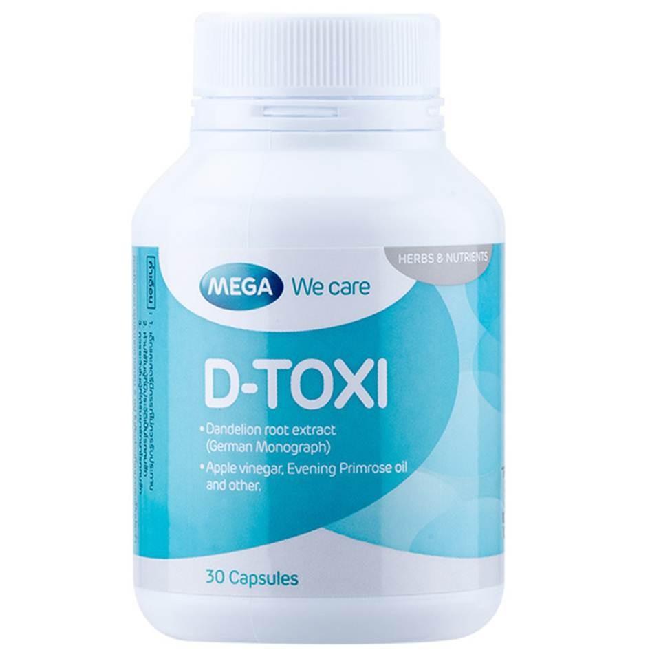 Mega We Care D-Toxi 30 Capsules เมก้า วีแคร์ ดีท็อคซี่ 30 แคปซูล D toxi