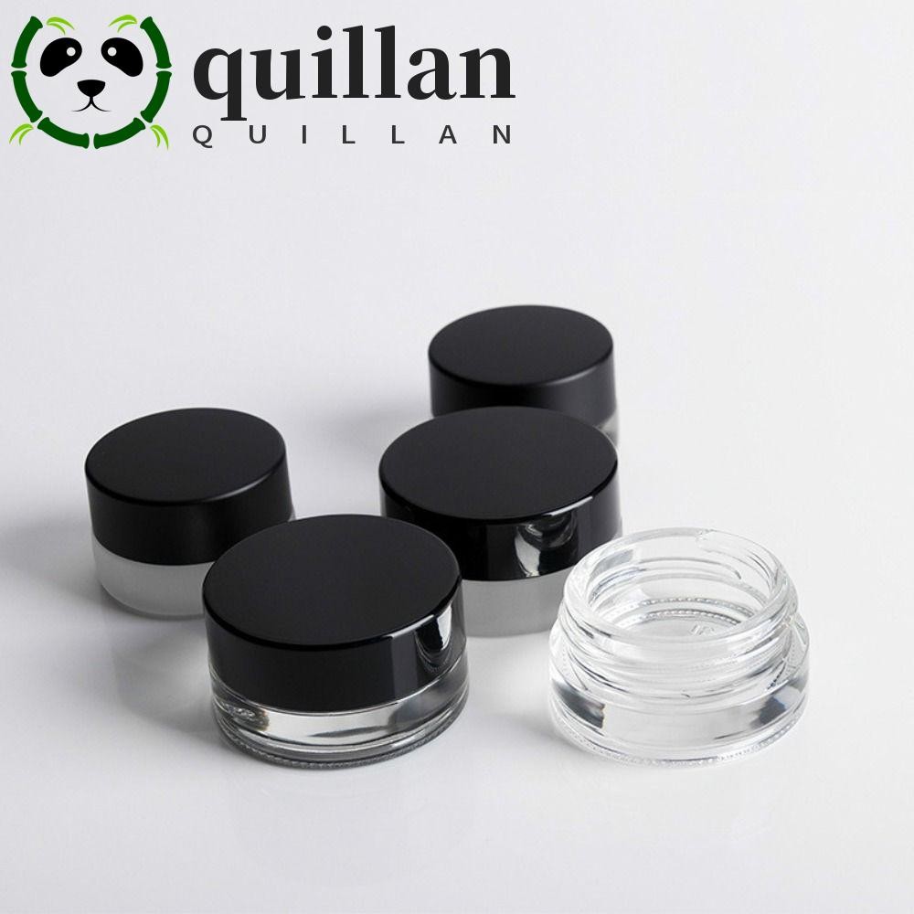 Quillan กระปุกแก้วใส ขนาดเล็ก 3 กรัม 5 กรัม สําหรับใส่โลชั่น ลิปบาล์ม ครีม เครื่องสําอาง