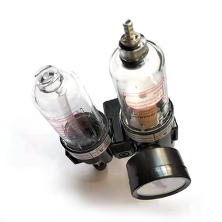 AFC2000 กรองอากาศปั้มลม ชุดกรองลมดักน้ำ กรองท้ายกาพ่นสี ปรับแรงดันลม PM20+SM20