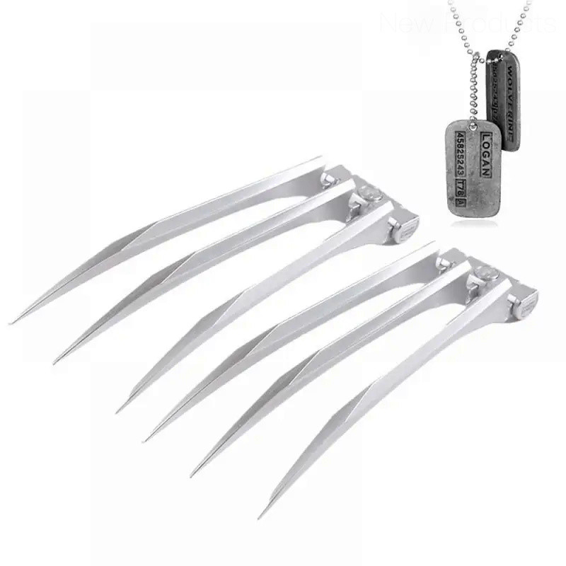 🔥 Wolverine Claw Blade Paw Movie Superhero Role Play Props 1:1 Cosplay Hero Weapons Necklaces Gift T