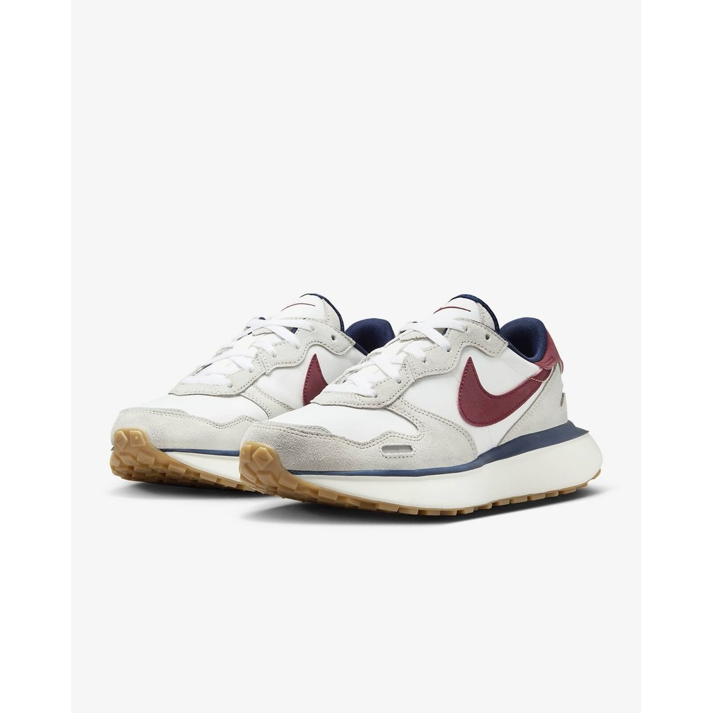 Fz3600-072 Nike Phoenix Waffle Light Bone Sail Midnight Navy Team สีแดงใหม่