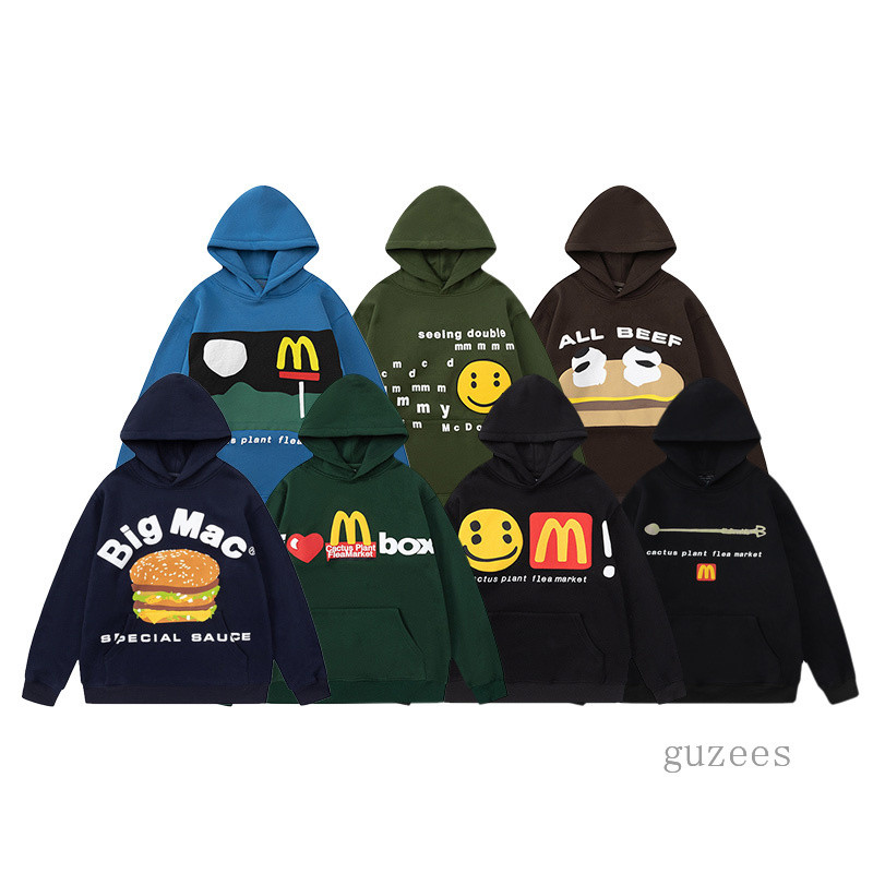 *** พร้อมสต็อก ** ใหม่สไตล์โฟม แมคโดนัลด์'ส พิมพ์แจ็คเก็ตแจ็คเก็ตลําลองขนแกะซับเสื้อกันหนาวหมวกผู้ชายผู้หญิง