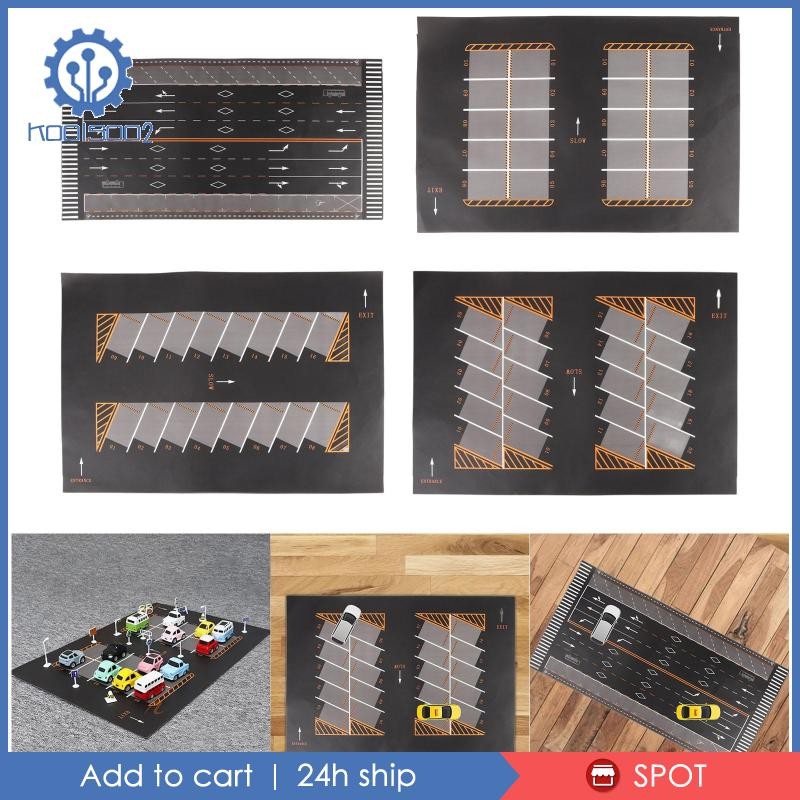 [Koolsoo2] 1/64 Scale Parking Lot Model Car Diecast Garage Car Scene Mat Mouse Pad Rollable