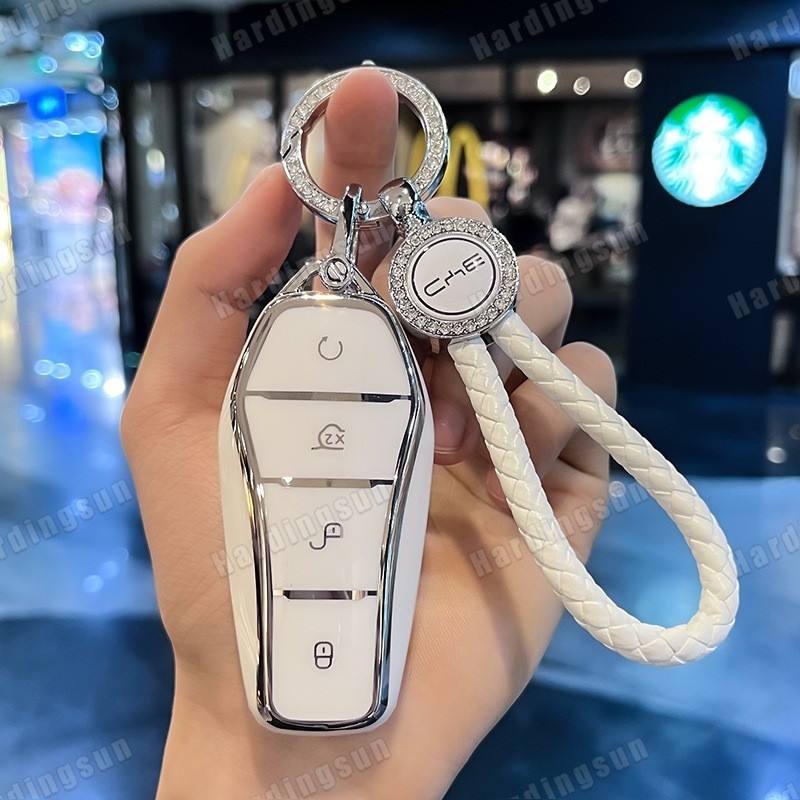 Byd TPU กรณีกุญแจรถ BYD สําหรับ BYD Dolphin/Atto3/Seal/Dolphin mini/song/tang/sealion 6 Key กรณีพวงก