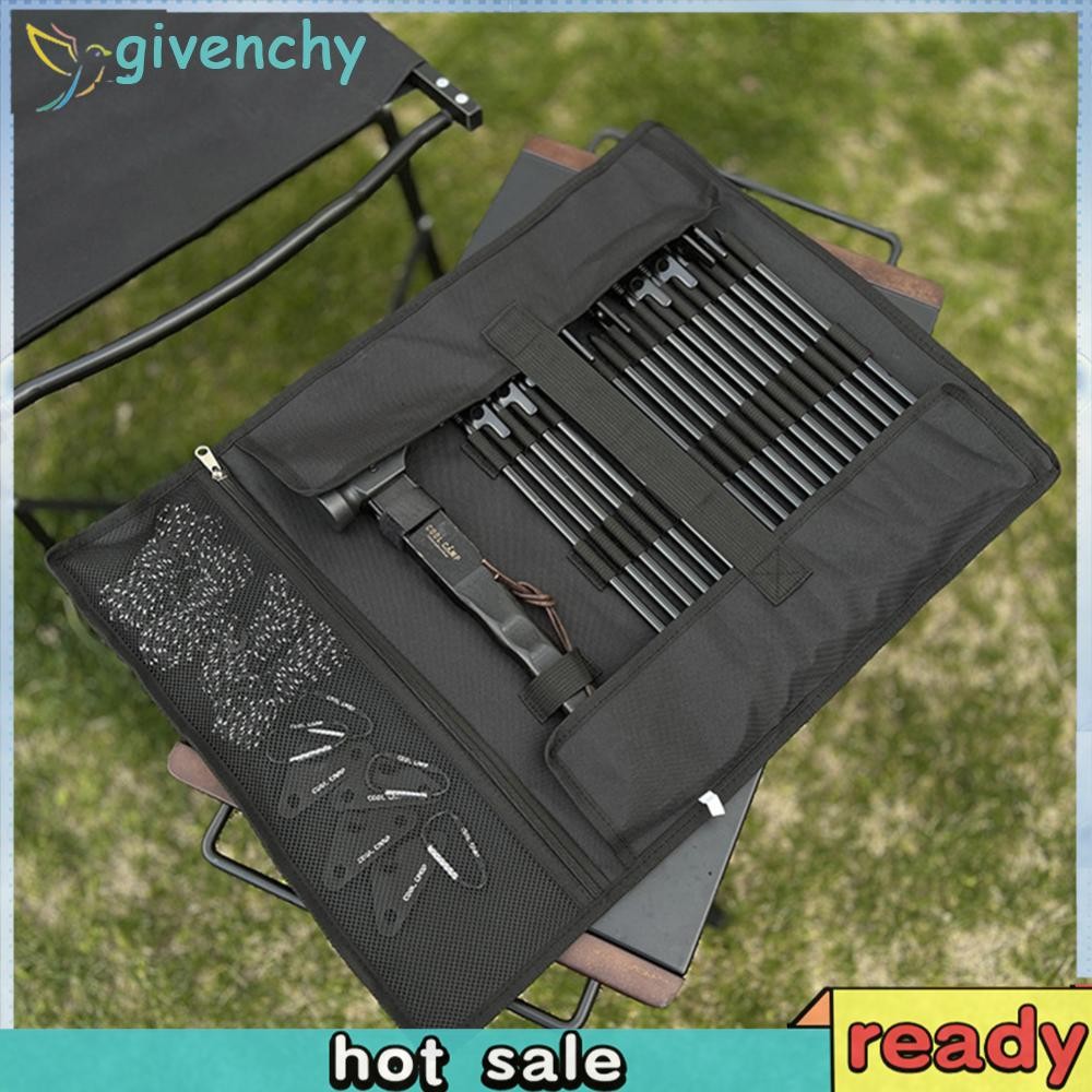 [givenchy1.th] เต็นท์ Stake Storage Bag Camping เต็นท์ Stake Bag สําหรับหมุดเต็นท์และค้อนแคมป์ปิ้ง