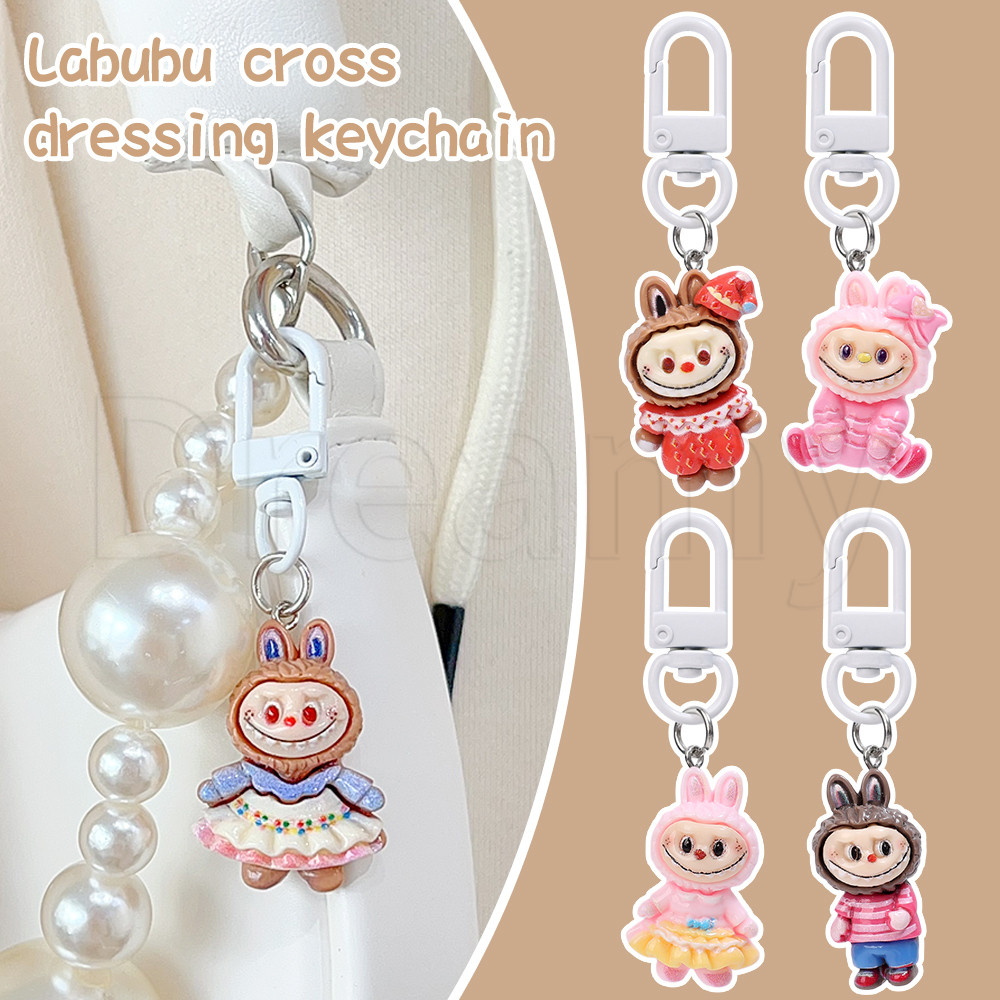 การ์ตูน Labubu จี้ตุ๊กตาพวงกุญแจ - เรซิ่น น่ารัก - พวงกุญแจแขวนเครื่องประดับ - Labubu Bells พวงกุญแจ - พวงกุญแจมอนสเตอร์กระต่าย - ตุ๊กตาแกะน้อยของเล่นของขวัญ - กระเป๋ากุญแจรถตกแต่ง