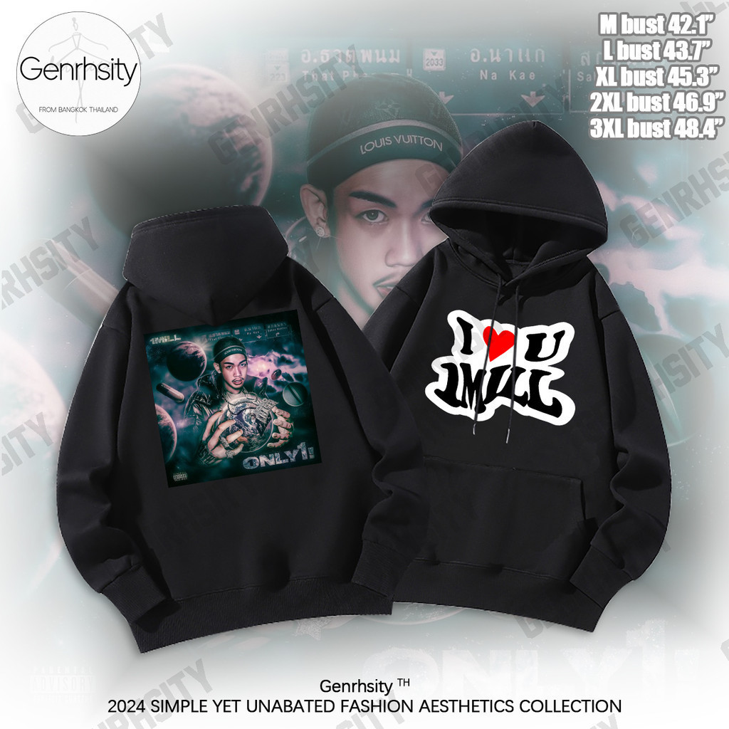 Hot > เสื้อฮู้ด I Love 1mill ฮู้ด ผ้าฝ้าย มีฮู้ด ลาย แฟชั่นสําหรับผู้ชาย และผู้หญิง Hoodie Y2k Fashi