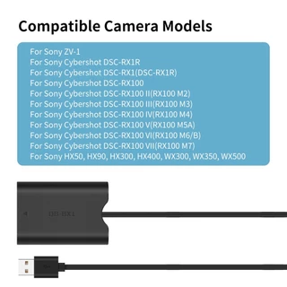Kingma Dummy Battery Sony NP-BX1 แบตไลฟ์สด DC Coupler แบตกระสือ (ประกันศูนย์ไทย)