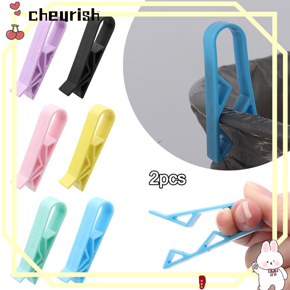 Cheurish 2 ชิ้นถังขยะคลิป, Anti-Skid Universal ถุงขยะคลิปคงที่, มัลติฟังก์ชั่น Mini Bin กระเป๋าหัวเข็มขัดคงที่ในครัวเรือน