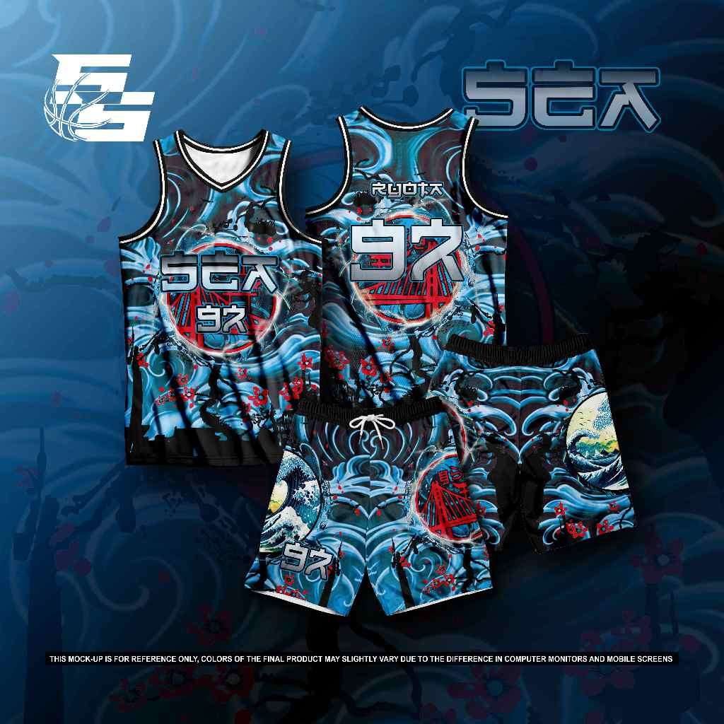 Black Blue gradient CUSTOM sublimated เสื้อบาสเก็ตบอลผู้ชายแขนสั้นออกแบบขึ้นและลง