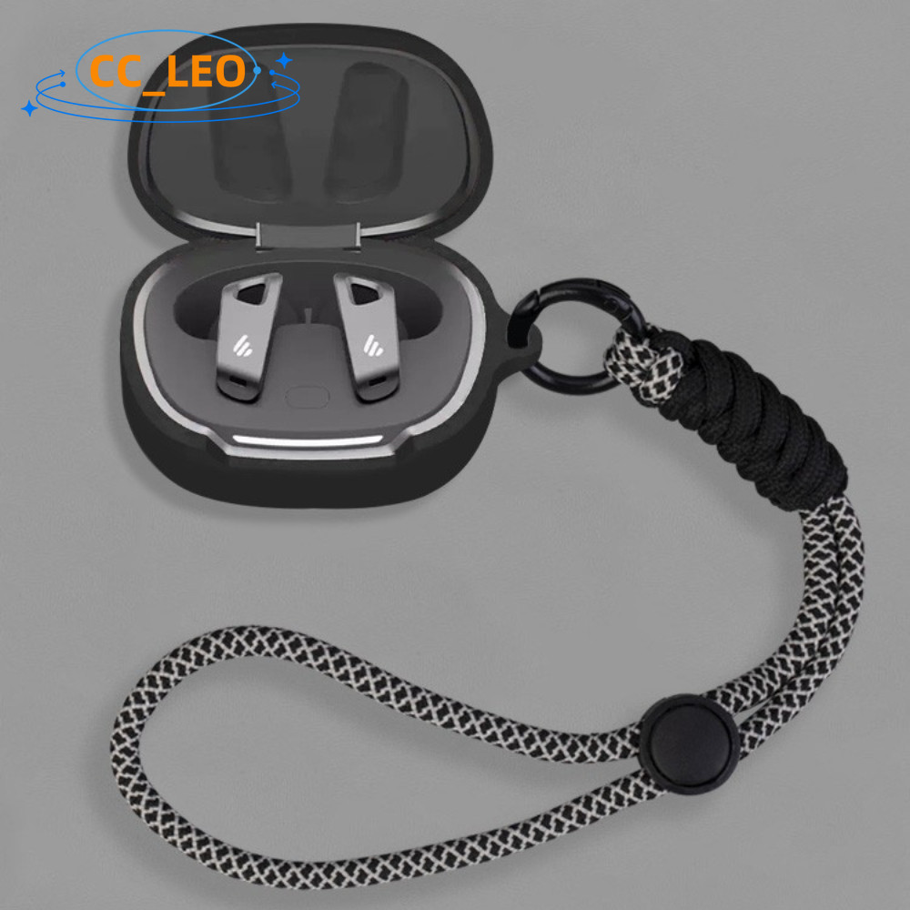 Case for EDIFIER Neobuds Pro3 Silicone Soft Case Nylon Strap Lanyard Pendant Suitable for EDIFIER Ne