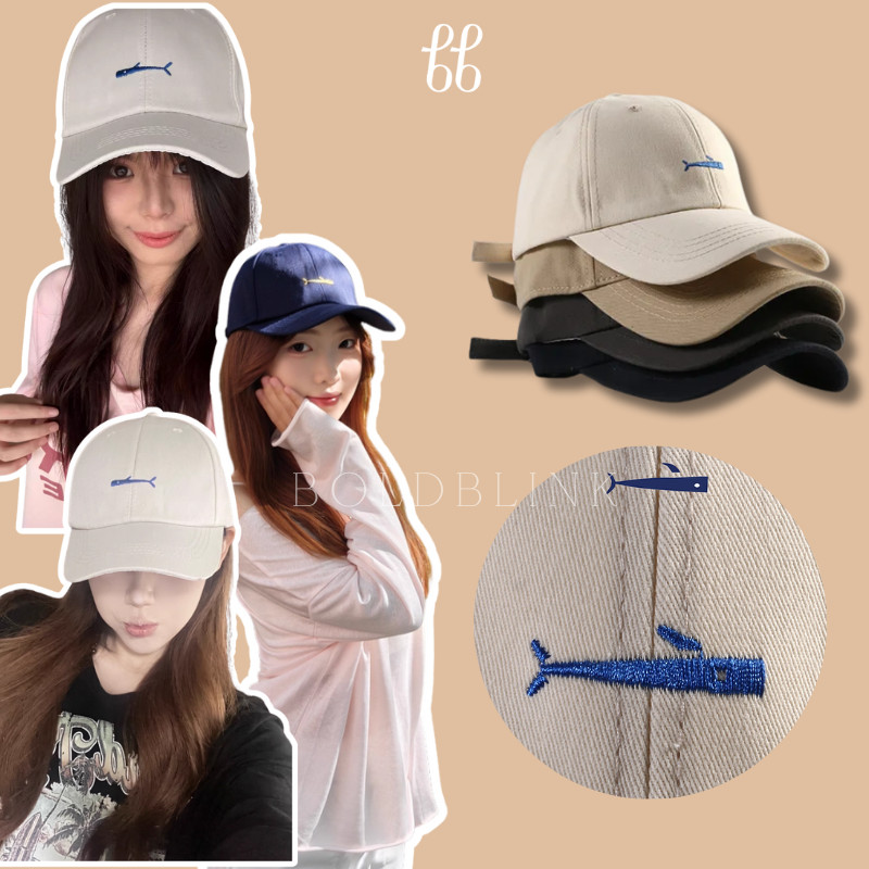 BOLDBLINK หมวกเบสบอลปักลาย หมวกกันแดด ดีไซน์เรียบง่าย A1687