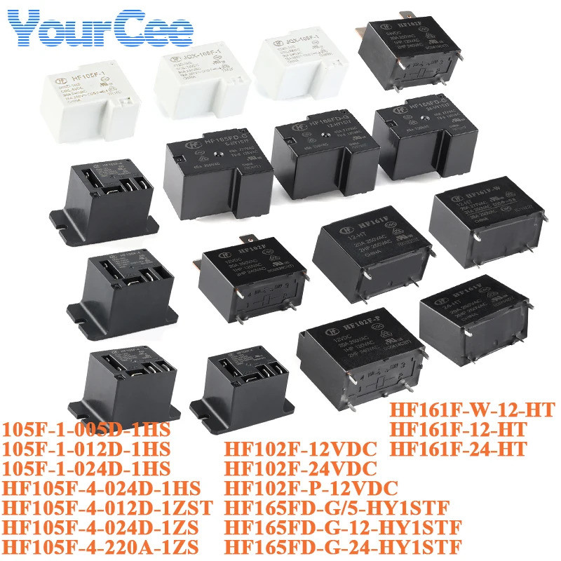 1-5PCS รีเลย์กําลังสูง HF165FD HF165FD-G/5-HY1STF HF165FD-G-12-HY1STF HF165FD-G-24-HY1STF 5V 12V 24V