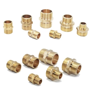 NP-MM นิปเปิ้ลทองเหลือง ผู้-ผู้ เกลียวนอก-เกลียวนอก 1/8"-1" Brass Nipple Male-Male Thread G1/8-G1 นิปเปิ้ล ทองเหลือง ...